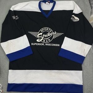 Vintage‎ Strikers Sports Bar Hockey Jersey Superior Wisconsin Beer Memorabilia